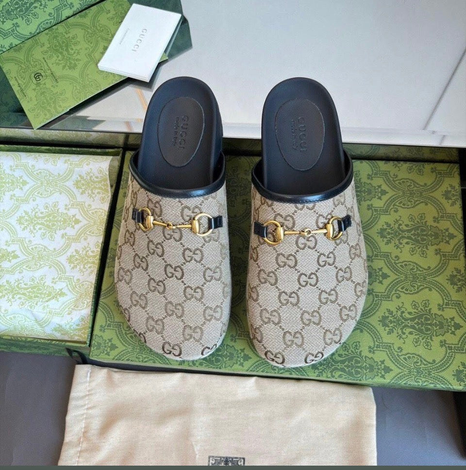 Brown “Crown” Slippers